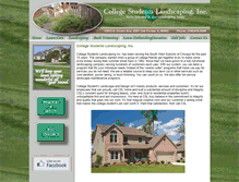 Tablet Screenshot of collegestudentslandscaping.com
